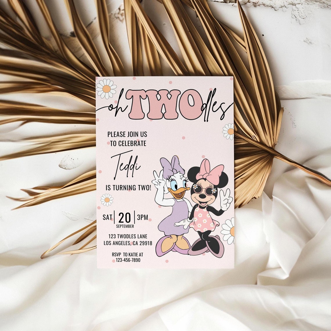 Oh Twodles Birthday invitatio