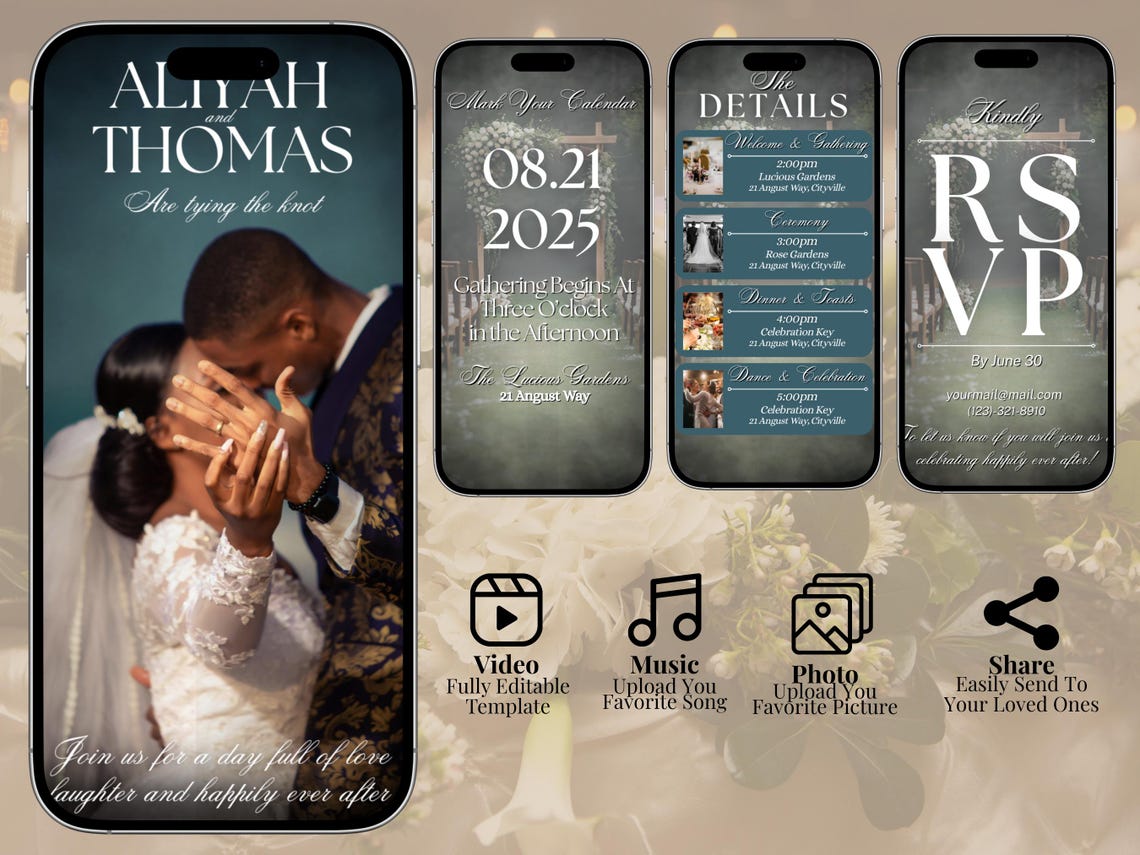 Wedding Invitation Animated Video