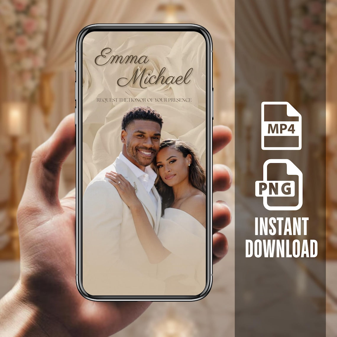 Elegant Digital Wedding Invitation