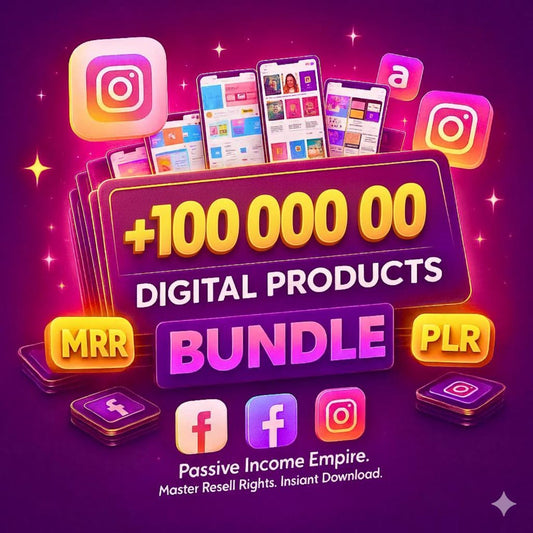 100 Million+ PLR MRR Digital Products Bundle, Ebooks